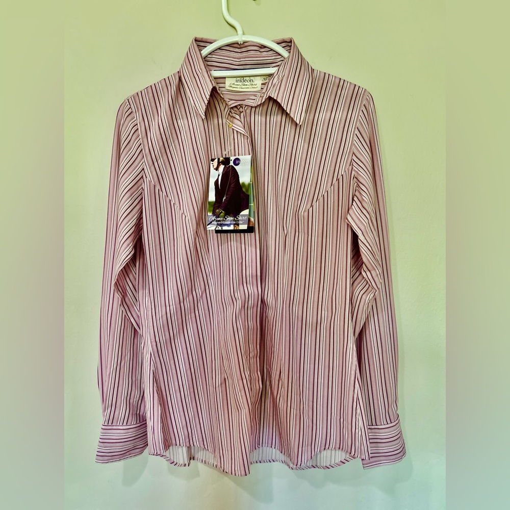 NWT Equestrian Irideon Arena Show Shirt with Magnetic Convertible Collar…